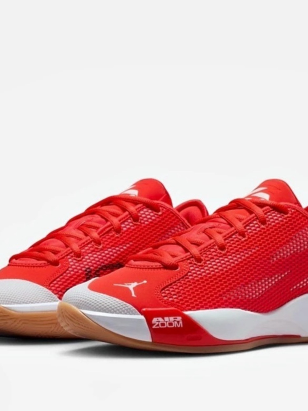 Jordan Luka 4 Red & White Athletic Shoes Like New